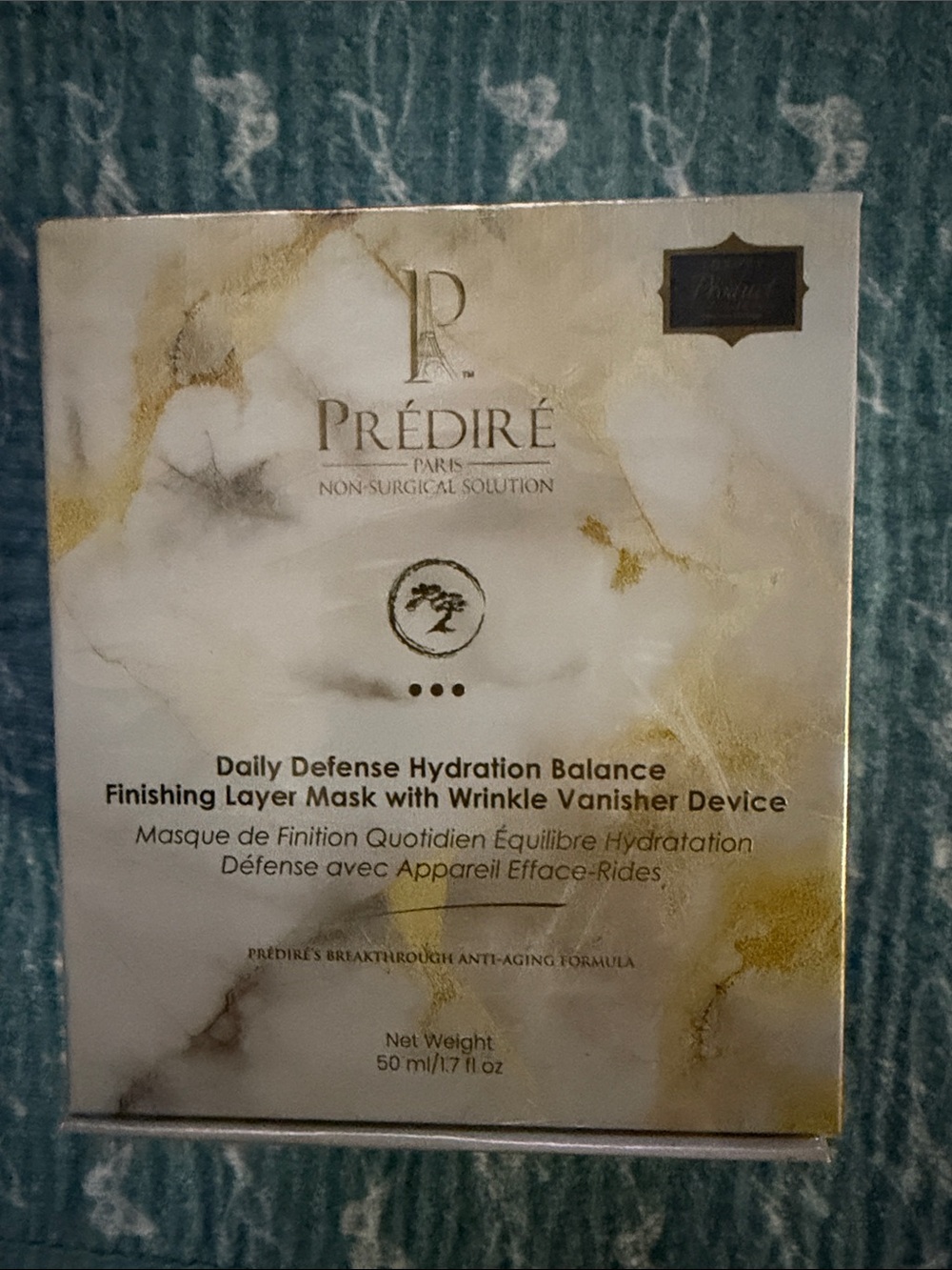Prédiré Daily Defense Hydration Balance Finishing Mask — White & Gold